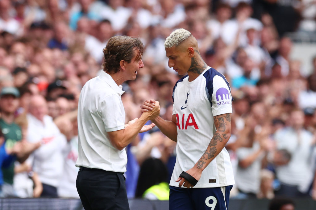 Thomas Frank and Richarlison for Tottenham.