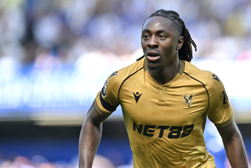 Eberechi Eze in action during a Premier League clash between Chelsea and Crystal Palace