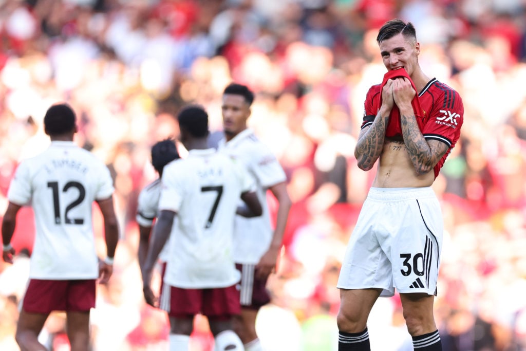 Benjamin Sesko after Manchester United lost to Arsenal
