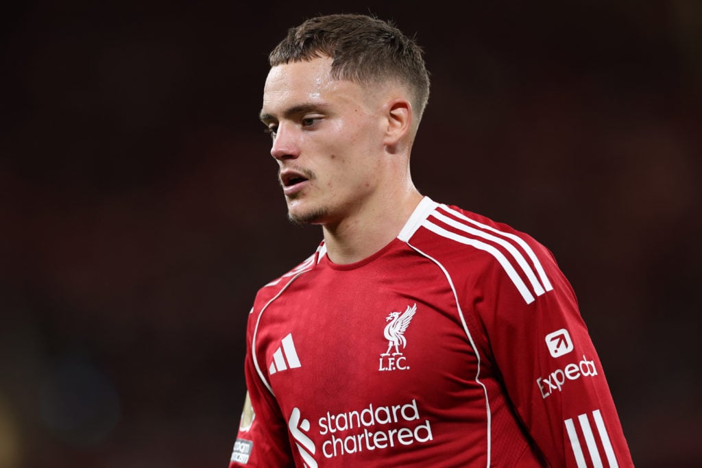 Florian Wirtz of Liverpool during the Premier League match between Liverpool and Bournemouth at Anfield.