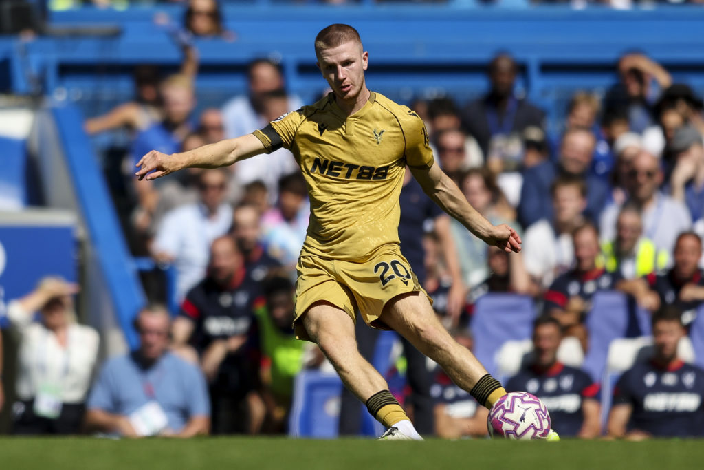 Adam Whartonof Crystal Palace during the Premier League match between Chelsea and Crystal Palace