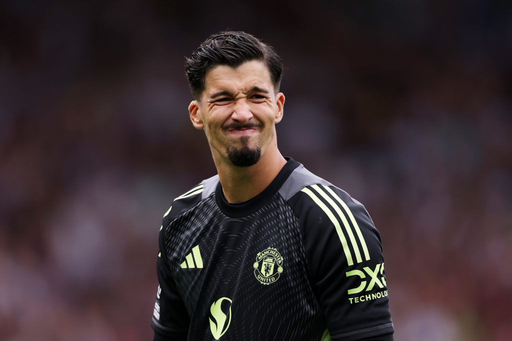 Altay Bayindir during Fulham v Manchester United in the Premier League