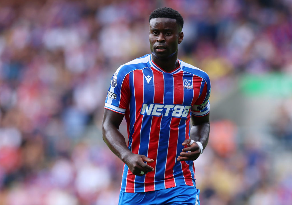 Marc Guehi of Crystal Palace during the Premier League match between Crystal Palace and Nottingham Forest at Selhurst Park.