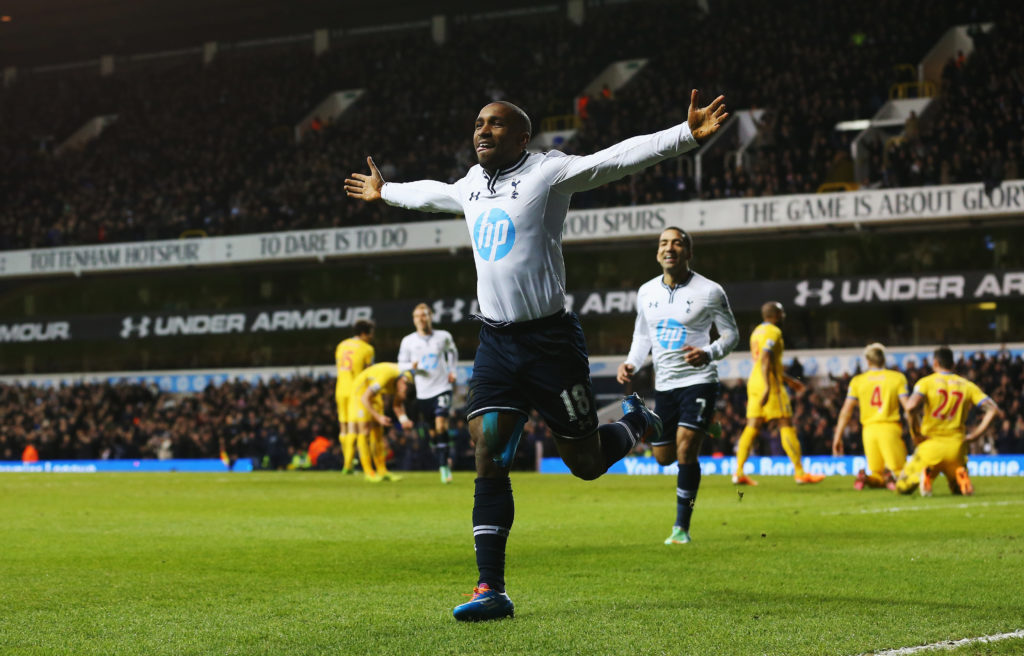 Jermaine Defoe celebrates his goal during Tottenham Hotspur v Crystal Palace - Premier League