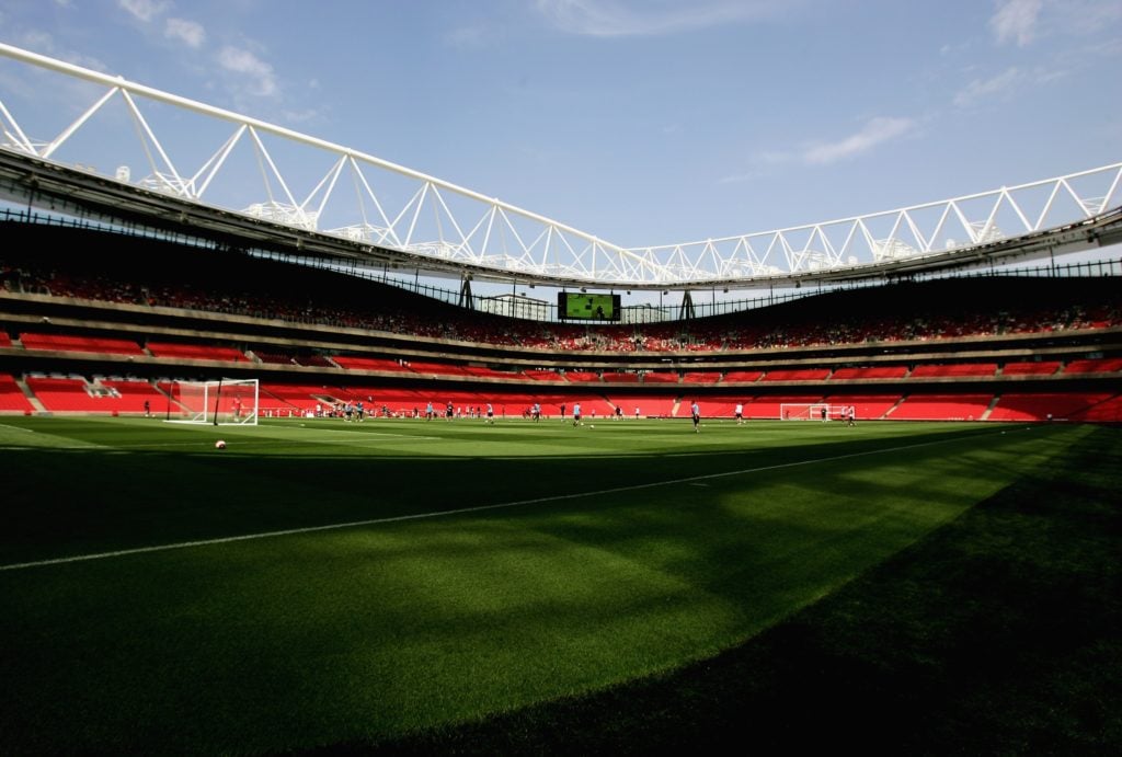 A general view of the inside of Arsenal's Emirates Stadium