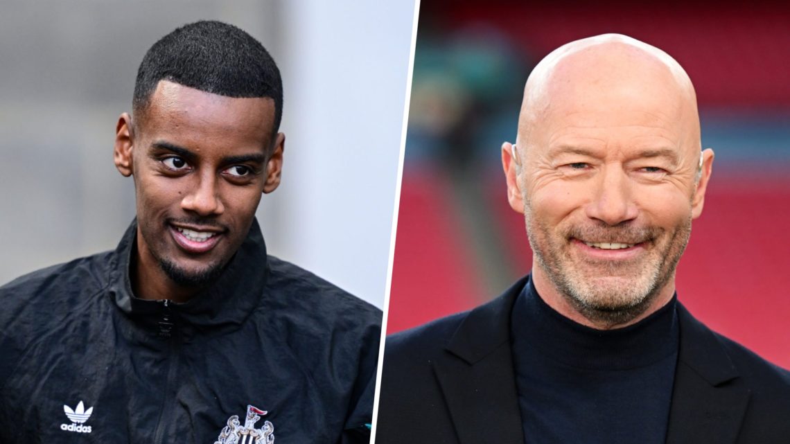 Alexander Isak of Newcastle United (14) arrives for the Premier League match between Newcastle United FC and Manchester United FC at St James' Park...