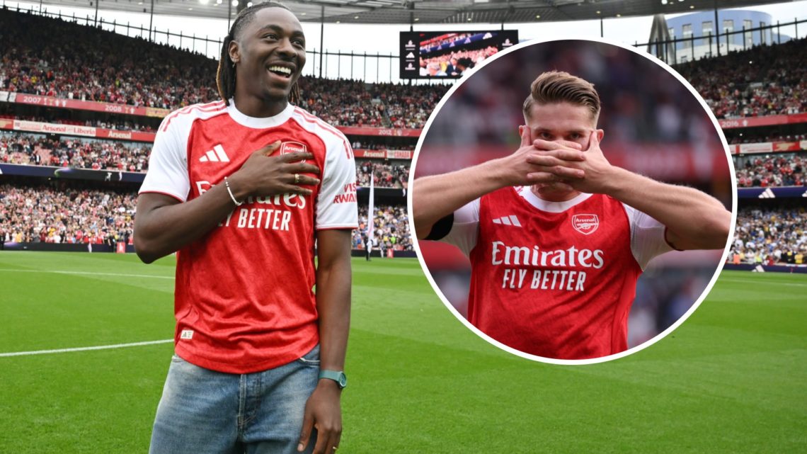 Split image of Eberechi Eze and Viktor Gyokeres