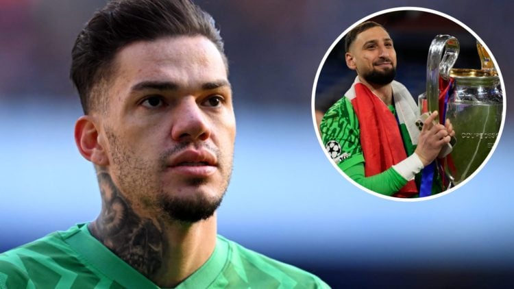 Ederson, Gianluigi Donnarumma (inset, right)