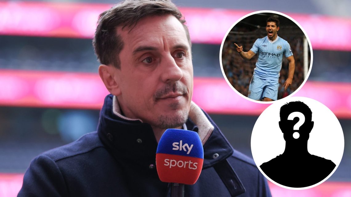 Sky Sports pundit Gary Neville looks on prior to the Premier League match between Tottenham Hotspur FC and Manchester United FC at Tottenham Hotspu...