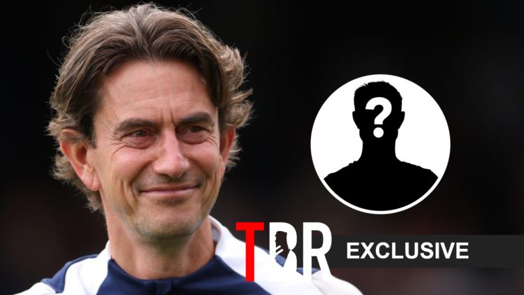 Thomas Frank smiles whilst in charge of Tottenham Hotspur.