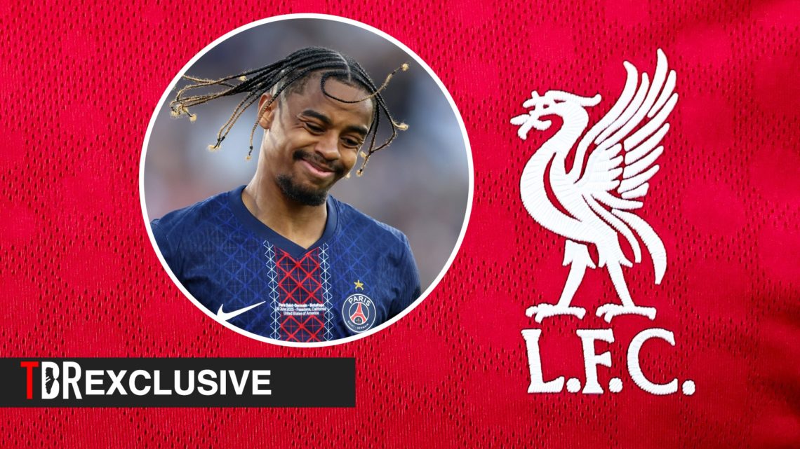 Liverpool crest, Bradley Barcola, TBR logo and exclusive tag inset
