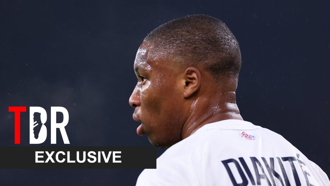 Image of Bafode Diakite in action for Lille, overlaid a TBR Exclusive banner