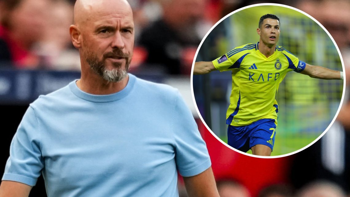 Erik ten Hag, Cristiano Ronaldo (inset, right)