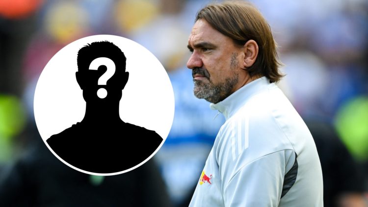 Leeds United Manager Daniel Farke with the Mystery Player overlay