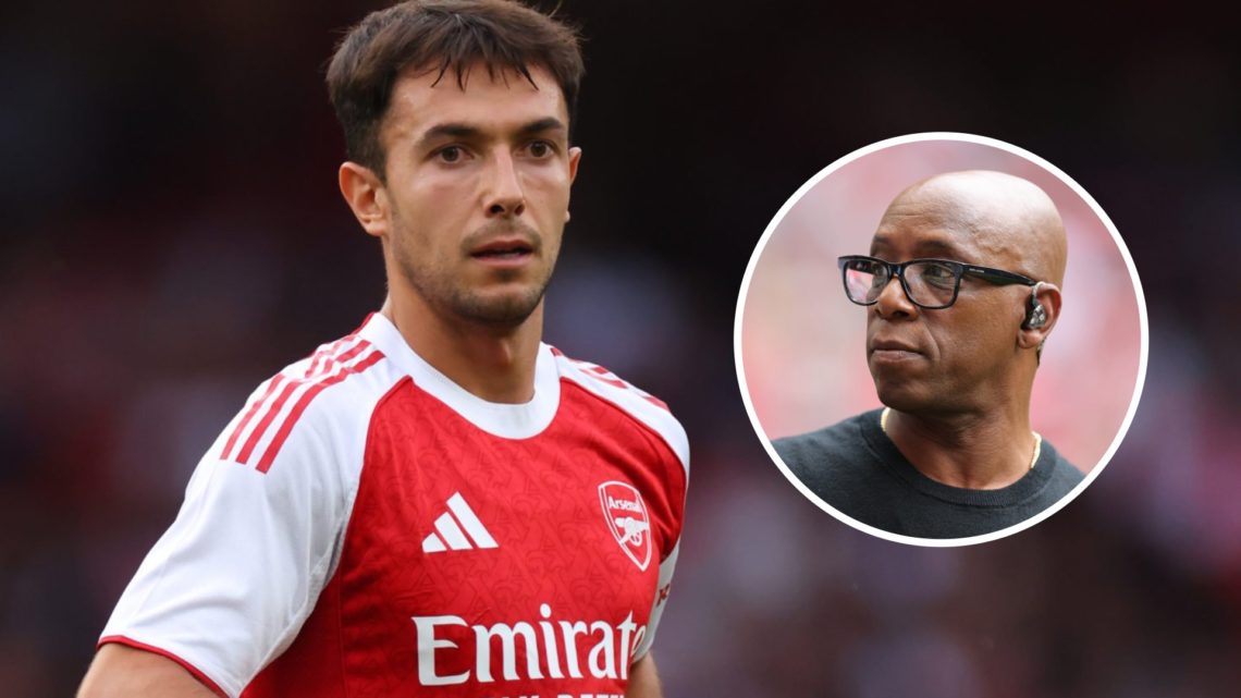 Martin Zubimendi plays for Arsenal alongside club legend Ian Wright.