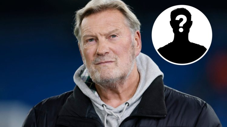 An image of Glenn Hoddle with an insert of a mystery figure