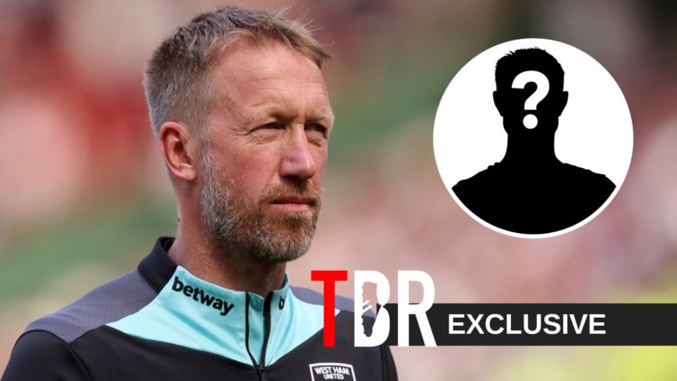 Graham Potter manager / head coach of West Ham United during the Premier League match between Manchester United FC and West Ham United FC at Old Tr...
