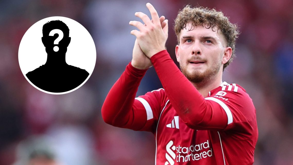 Harvey Elliott of Liverpool applauds the fans during the pre-season friendly match between Liverpool v Athletic Club Bilbao at Anfield (Right) Myst...