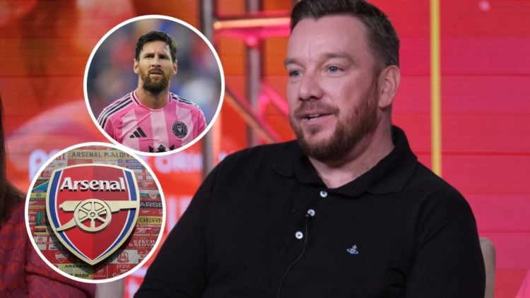 Jamie O'Hara attends the 2024 TCA Winter Press Tour - NBCUniversal at The Langham Huntington, Pasadena (Right) Lionel Messi #10 of Inter Miami CF r...