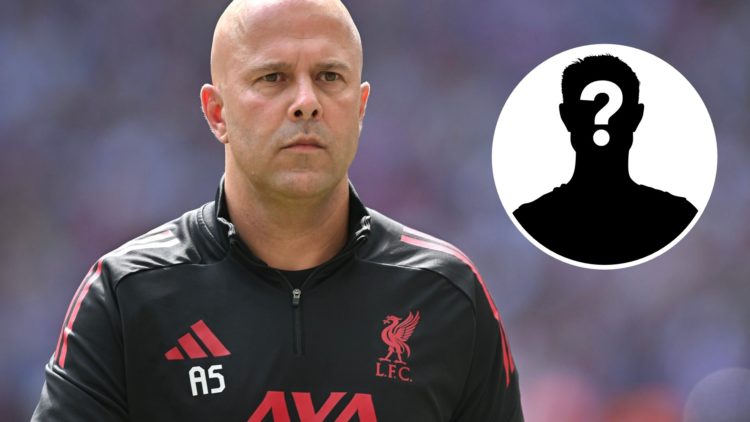 Arne Slot manager of Liverpool during the 2025 FA Community Shield match between Crystal Palace and Liverpool at Wembley Stadium (Centre) Mystery (...