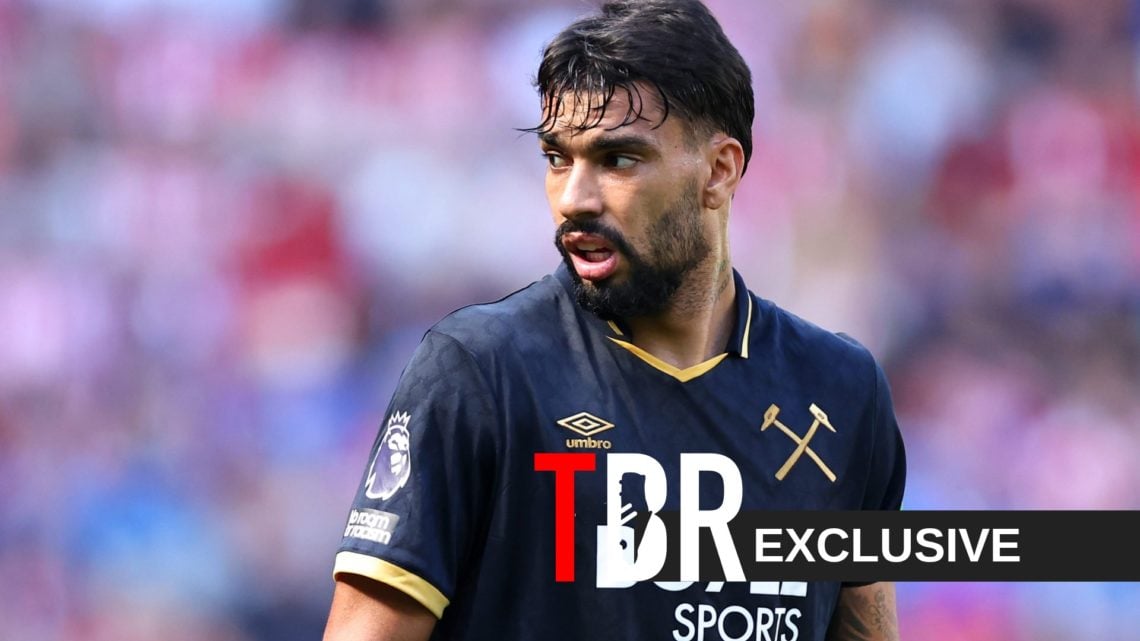 Lucas Paqueta of West Ham United during the Premier League match between Sunderland and West Ham United at Stadium of Light.