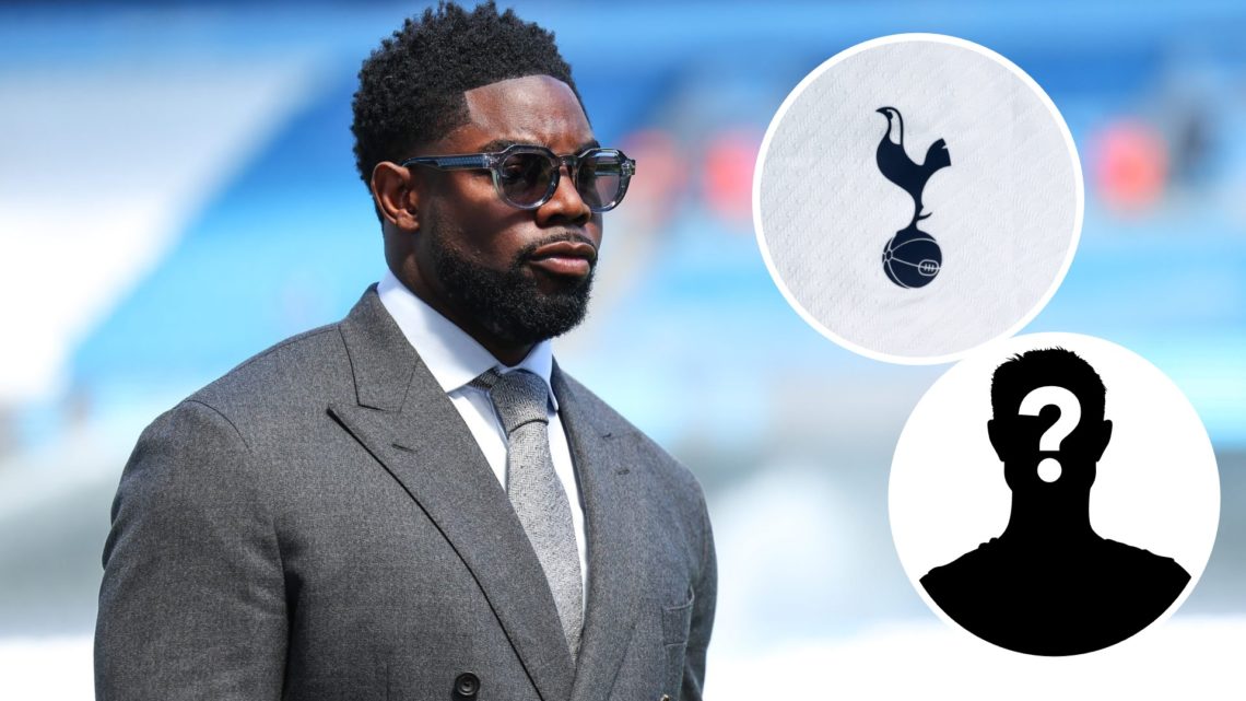 Micah Richards presenting for Sky Sports ahead of the Premier League match between Manchester City and West Ham United at Etihad Stadium (Left) Tot...