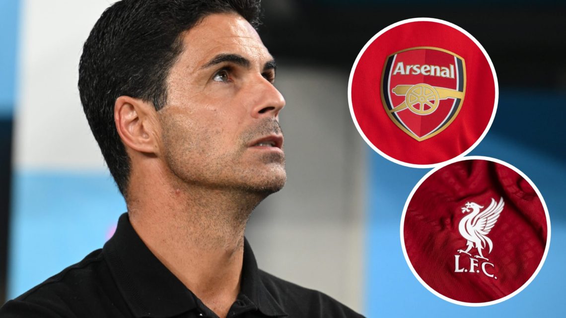 Arsenal Manager Mikel Arteta before the pre season match between Arsenal and Tottenham Hotspur at Kai Tak Sports Park (Left) A detailed view of the...