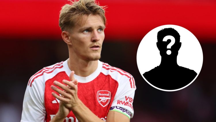 Martin Odegaard looks on during Arsenal pre-season.
