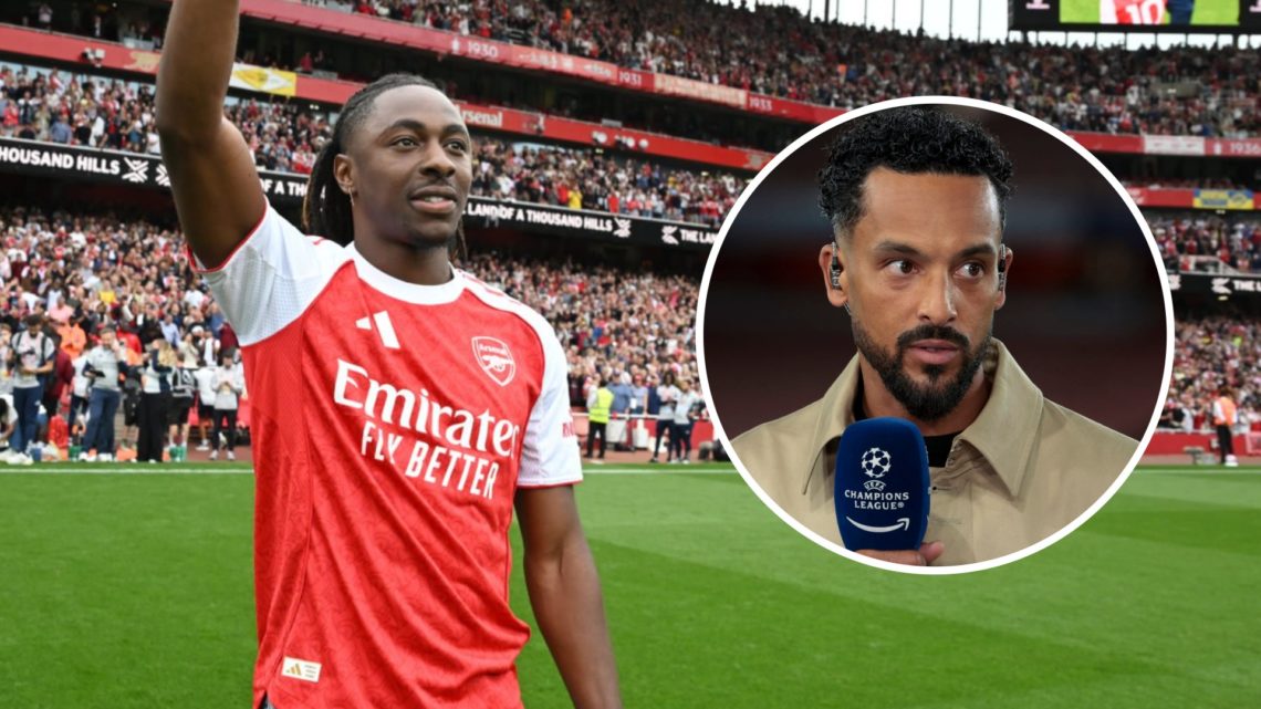 Theo Walcott and Eberechi Eze split image