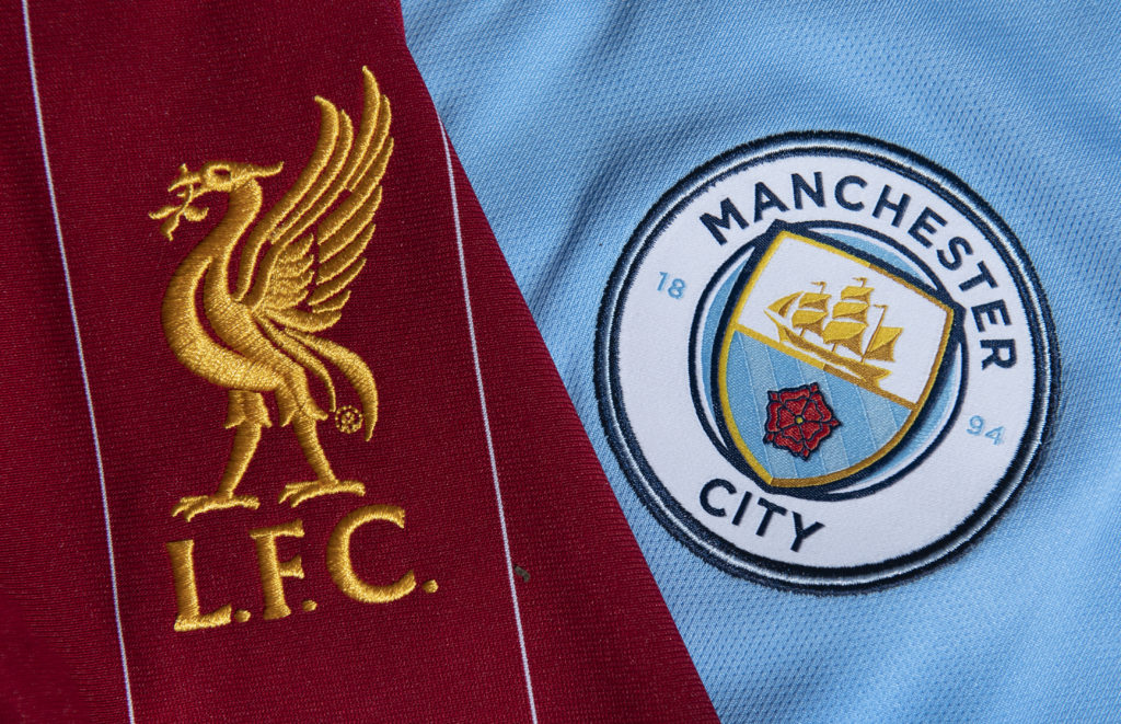 The Liverpool and Manchester City Club Crests