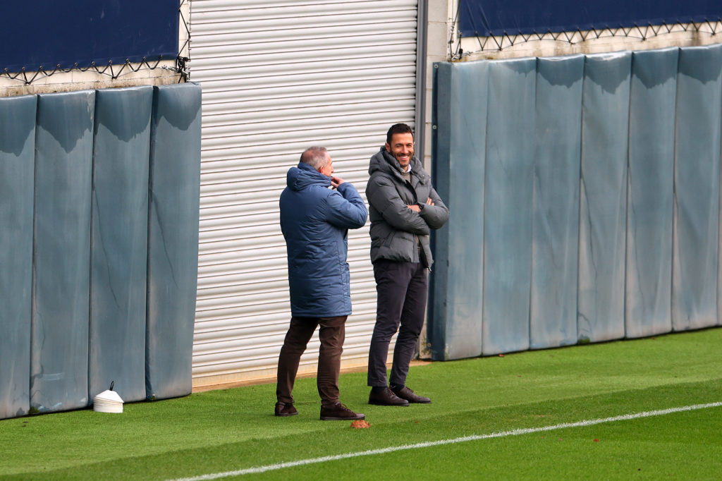 Hugo Viana, Sporting Director for Manchester City during the UEFA Champions League 2024/25 League Knockout Play-off xxx Leg Training And Press Conference at Manchester City Football Academy