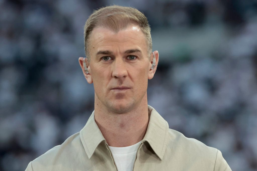 Joe Hart comments for TNT Sports the UEFA Europa League 2024/25 Quarter Final Second Leg football match between Tottenham Hotspur and FK Bodo/Glimt at Tottenham Hotspur Stadium
