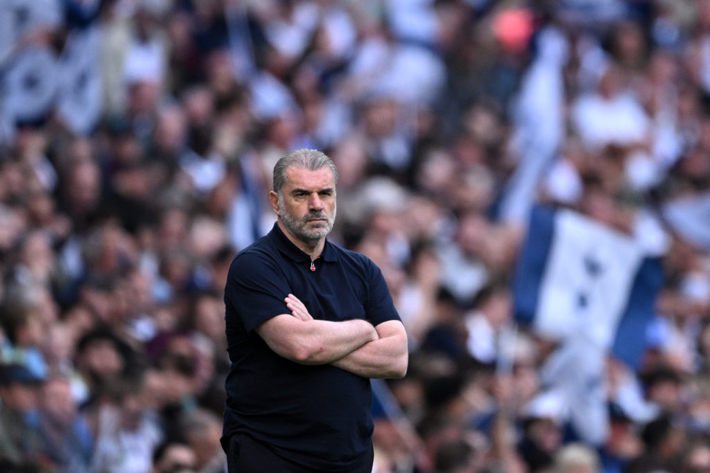 Ange Postecoglou looks on during Tottenham Hotspur v Brighton and Hove Albion