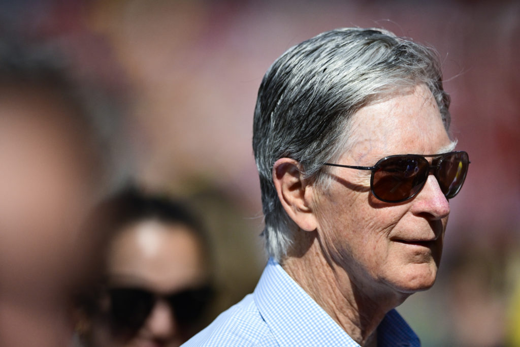 Liverpool owner John Henry attends a Boston Red Sox match