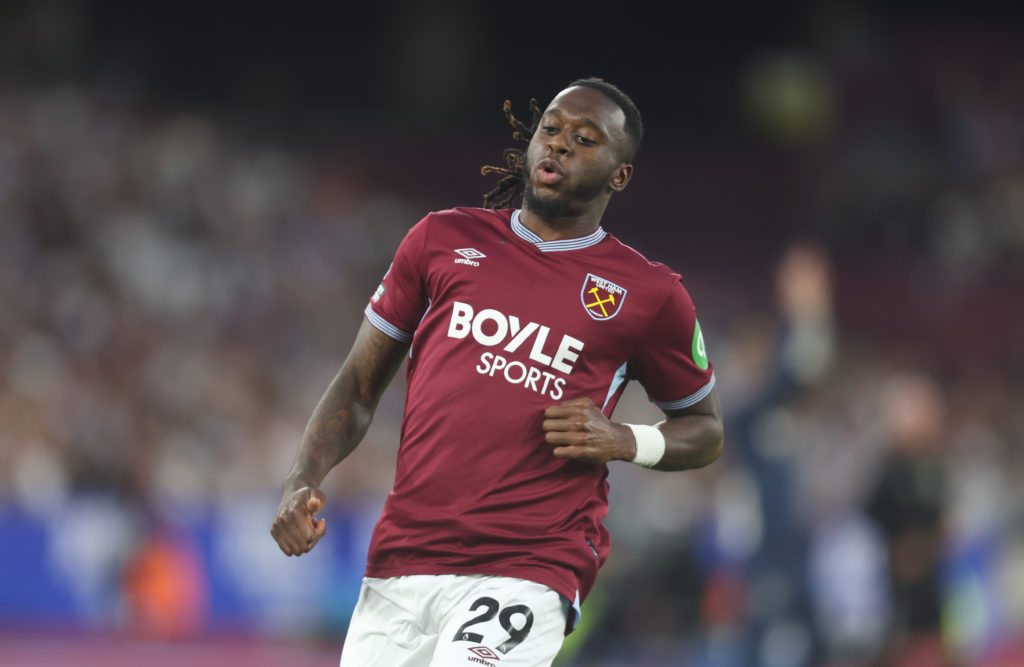 West Ham United's Aaron Wan-Bissaka during the Premier League match between West Ham United and Chelsea at London Stadium.