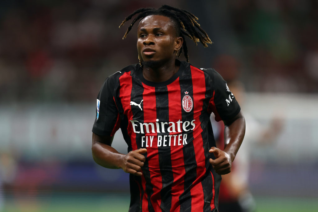 Samuel Chukwueze of Ac Milan looks on during the Serie A