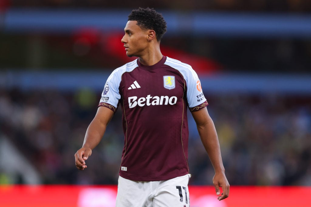 Ollie Watkins of Aston Villa during the Premier League match between Aston Villa and Crystal Palace at Villa Park.