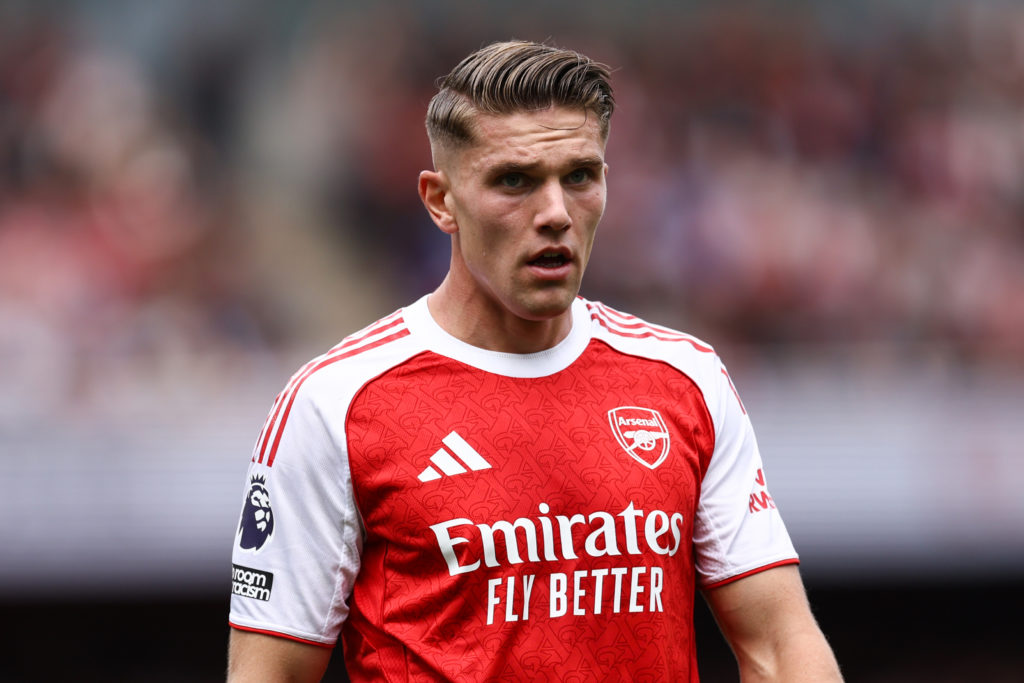 Viktor Gyokeres looks on during the match between Arsenal and Nottingham Forest