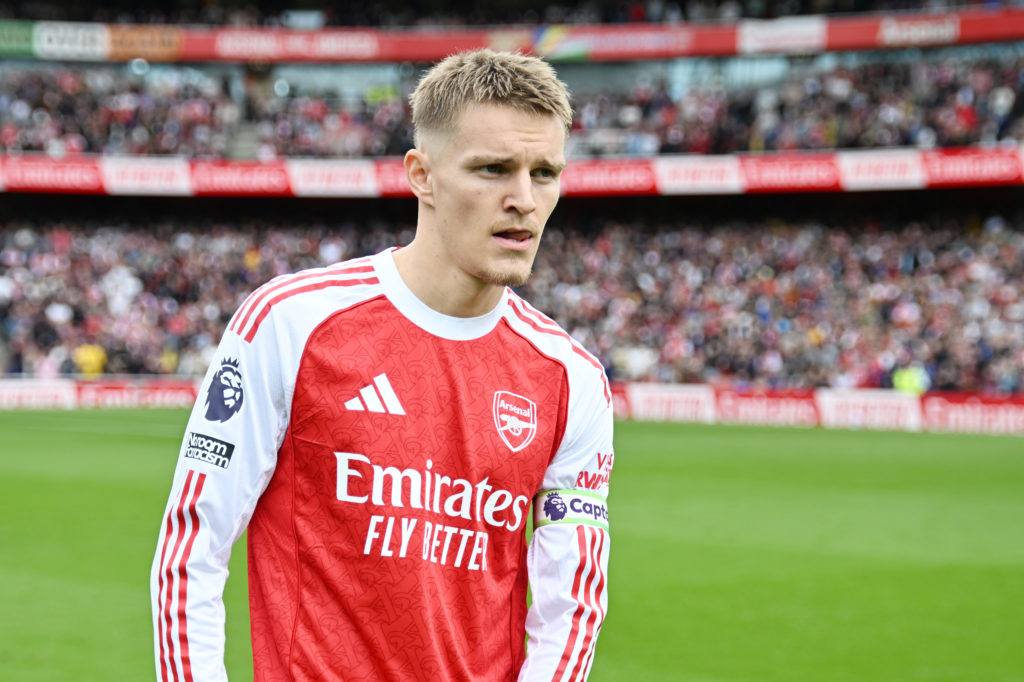 Martin Odegaard ahead of Arsenal v Nottingham Forest in the Premier League