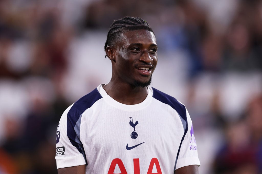 Mohammed Kudus in action for Tottenham against West Ham in the Premier League