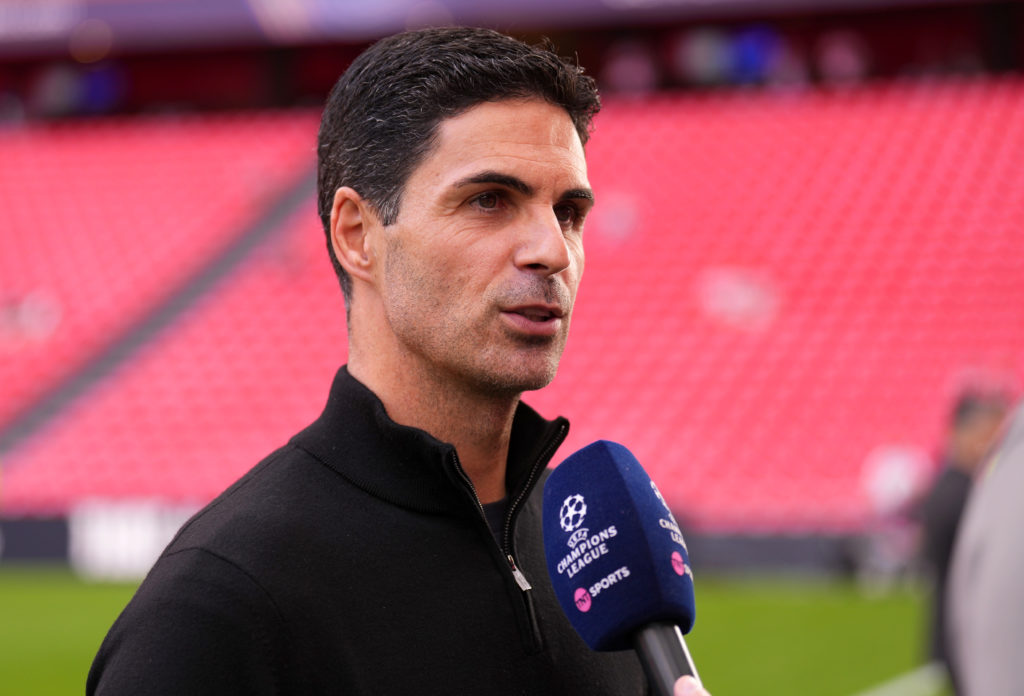 Mikel Arteta speaks to the media before Arsenal's trip away at Athletic Club