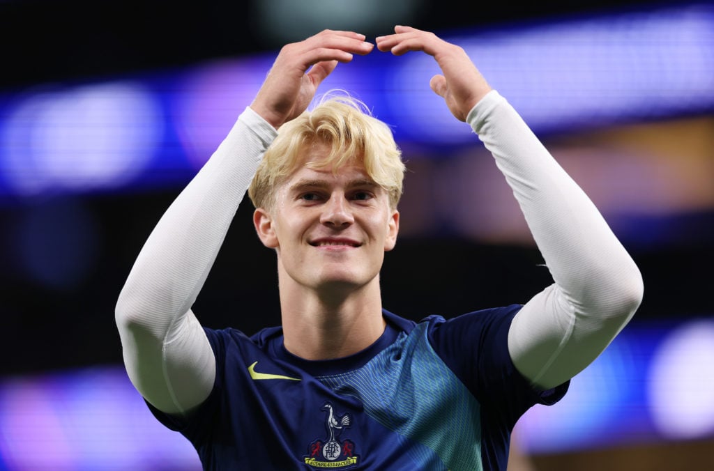 Lucas Bergvall ahead of Tottenham Hotspur v Villarreal in the UEFA Champions League