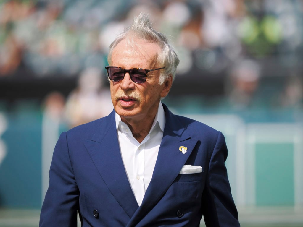 Arsenal owner Stan Kroenke attends and NFL game in his capacity as owner of the LA Rams