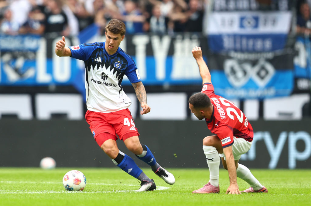 Luka Vuskovic during Hamburger vs Heidenheim in the Bundesliga