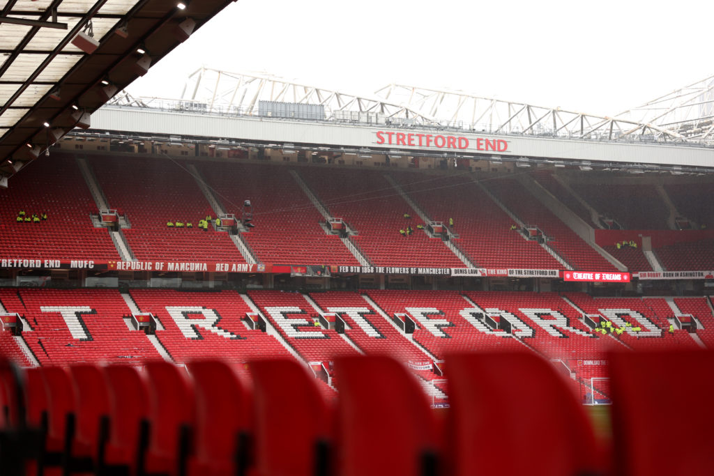 A general view inside Old Trafford ahead of Manchester United v Chelsea