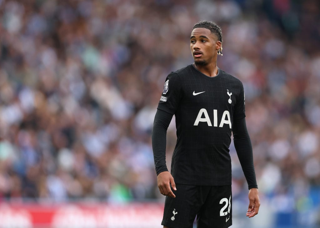 Wilson Odobert during Brighton v Tottenham Hotspur in the Premier League