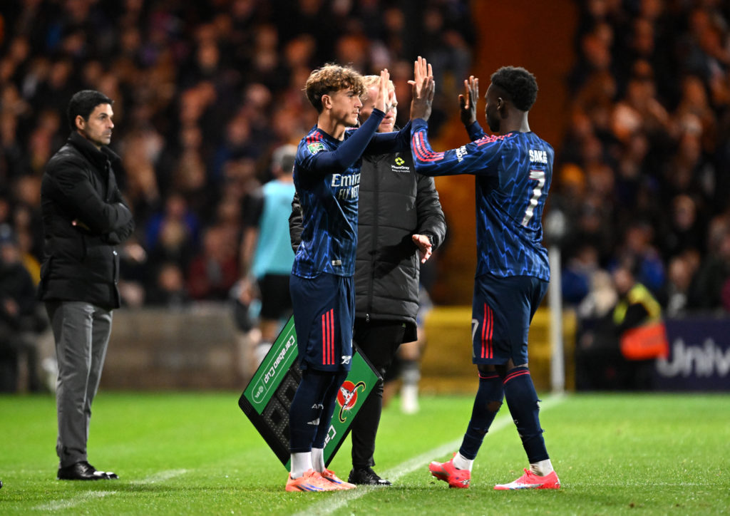 Max Dowman subbed on for Bukayo Saka in Port Vale vs Arsenal in the Carabao Cup