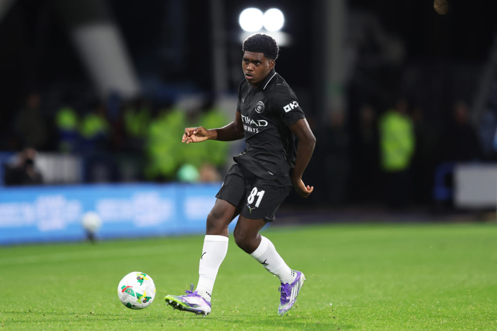Jaden Heskey of Manchester City during the Carabao Cup Third Round match between Huddersfield Town and Manchester City at Accu Stadium