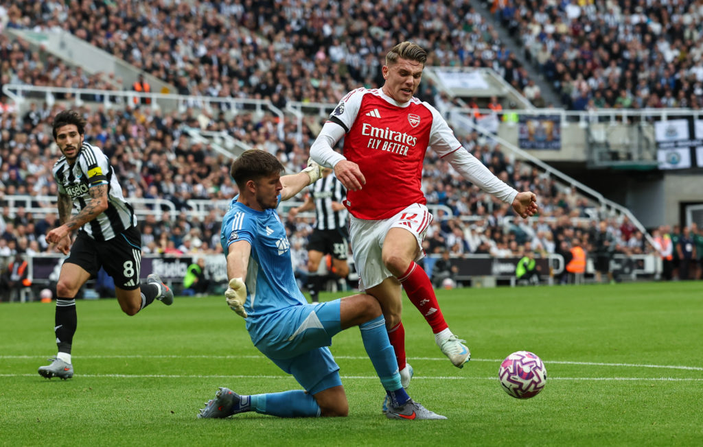 Viktor Gyokeres during Arsenal's win over Newcastle United.