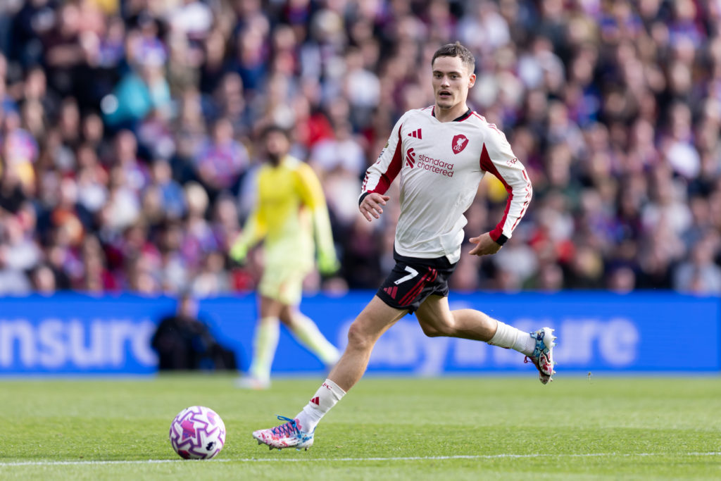 Florian Wirtz of Liverpool in action during the Premier League match between Crystal Palace and Liverpool at Selhurst Park